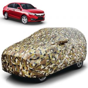 Waterproof Car Body Cover Compatible with Amaze New with Mirror Pockets (Jungle Print)